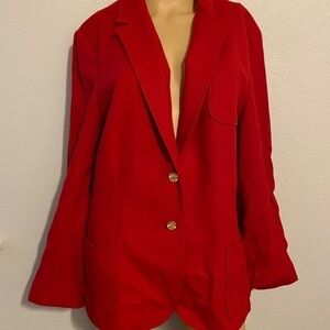 Personal size 16 red coat 100% pure wool